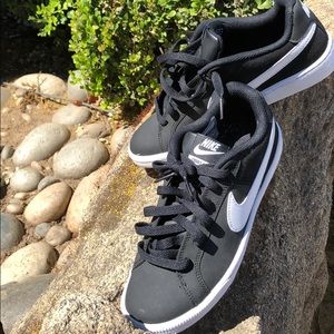 Black and white Nikes